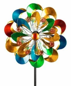 Brand new ✔️ Evergreen Multicolor Layered Flower Wind Spinner 😀 -Outlet Evergreen Shop zu106020958 alt 1 tm1654790139