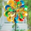 Brand new ✔️ Evergreen Multicolor Layered Flower Wind Spinner 😀