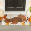 Best Sale 🔥 Evergreen Brown Sneeking Turkey Door Mat 🌟