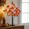 New 🤩 Evergreen Red Maple Tree LED Table Décor 👏
