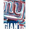 Brand new 🔔 Evergreen Blue & Red New York Giants Justin Patten Suede Outdoor Flag 🛒