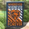 Promo 🌟 Evergreen Black & Orange Chicago Bears 'Wherever Whenever' Outdoor Flag ✨
