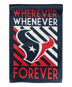 Buy 🌟 Evergreen Navy & Red Stripe Houston Texans 'Wherever Whenever' Outdoor Flag 👏 -Outlet Evergreen Shop zu106024081 alt 1 tm1659618476