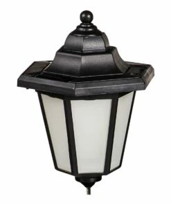 Cheap ⭐ Evergreen Black Finial Solar Lantern ⌛