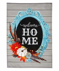 Cheapest 🎉 Evergreen Gray & Teal 'Welcome Home' Outdoor Flag 🥰