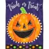 Flash Sale 🔔 Evergreen Orange Jack O'Lantern Outdoor Flag 🥰