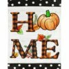 Best deal 👍 Evergreen White & Orange 'Home' Pumpkin Outdoor Flag 😍