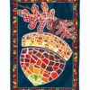 Wholesale 👏 Evergreen Blue & Red Mosaic Acorn Outdoor Flag 😀