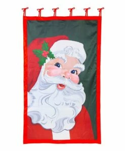 Promo 😍 Evergreen Green & Red Vintage Santa Claus Window Shade Décor ✨ -Outlet Evergreen Shop zu106339713 alt 5 tm1657640390