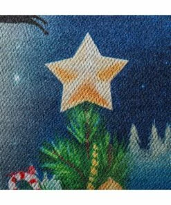 Deals 😉 Evergreen Blue Luster 'Merry 🎄 Christmas' Santa's Sleigh Outdoor Flag 🔔 -Outlet Evergreen Shop zu106339757 alt 3 tm1659637020