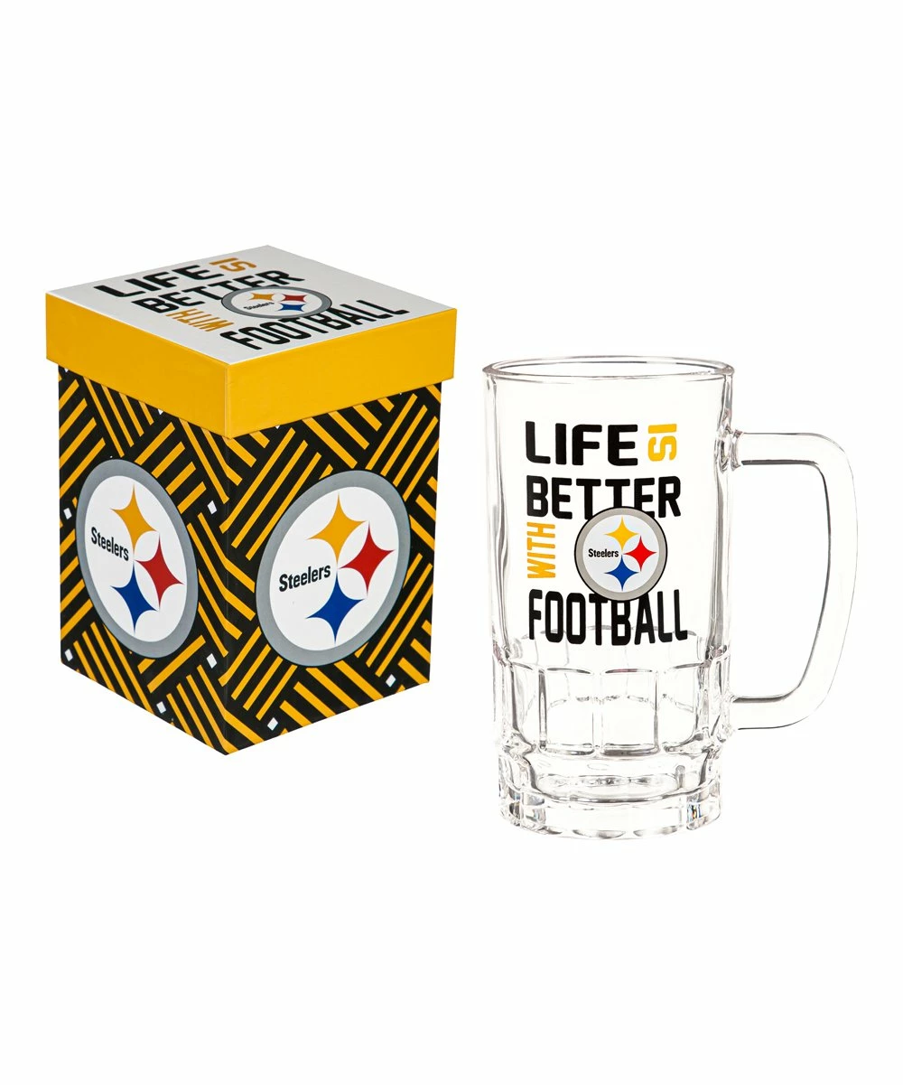 New β Evergreen Pittsburgh Steelers 'Life Is Better' Beer Stein & Gift Box π€© 1 New β Evergreen Pittsburgh Steelers 'Life Is Better' Beer Stein & Gift Box π€©