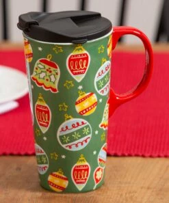 Flash Sale 😉 Evergreen Green Ornament Travel Mug & Box Set ❤️