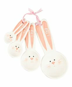 Buy 😀 Evergreen Ceramic Bunny Four-Piece Measuring Spoon Set 🎉