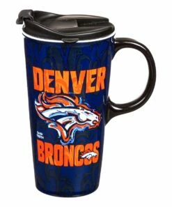 Best Sale β€οΈ Evergreen Denver Broncos Justin Patten Logo Travel Cup & Gift Box π