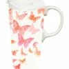 Top 10 🛒 Evergreen White & Pink Floating Butterflies 17-Oz. Travel Mug 😀