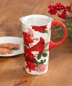 Wholesale 🥰 Evergreen Navy & Red Lighthouses 17-Oz. Travel Mug & Box Set 🔥 -Outlet Evergreen Shop zu106368077 alt 2 tm1666963480