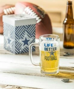 Best Sale ✨ Evergreen Dallas Cowboys 'Life Is Better' Beer Stein & Gift Box 🤩 -Outlet Evergreen Shop zu106368101 alt 1 tm1667580706