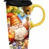 Best Pirce ✨ Evergreen Yellow Honey Bee Gnome 17-Oz. Travel Mug & Gift Box 🌟
