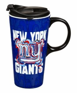 Wholesale 🔥 Evergreen New York Giants Justin Patten Logo Travel Cup & Gift Box 🔔