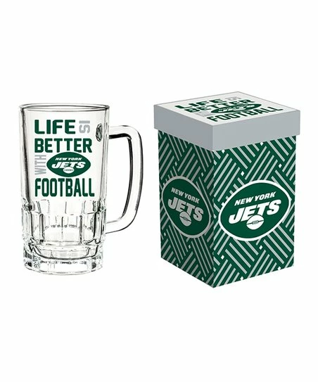 Deals βοΈ Evergreen New York Jets 'Life Is Better' Beer Stein & Gift Box π 1 Deals βοΈ Evergreen New York Jets 'Life Is Better' Beer Stein & Gift Box π