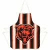 Best deal 🤩 Evergreen Black & Orange Stripe Chicago Bears Double-Sided Apron ❤️