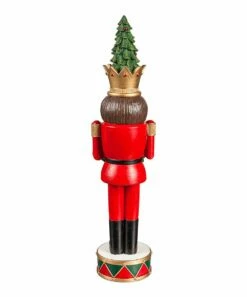 Best Pirce ✨ Evergreen Red LED Light-Up Nutcracker Garden Statue 🔔 -Outlet Evergreen Shop zu107091173 alt 5 tm1657213878