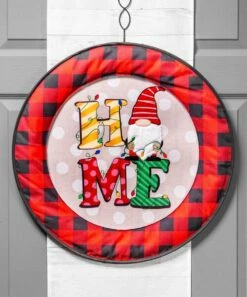 New 💯 Evergreen Beige Dot 'Home' Gnome Sassafras Switchable Door Hanger Insert 🤩 -Outlet Evergreen Shop zu107091315 alt 1 tm1657212782