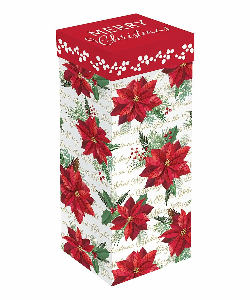 Best Pirce π₯ Evergreen Red Poinsettia 'Merry β Christmas' Stemmed Wine Glass & Box Set π― 2 Best Pirce π₯ Evergreen Red Poinsettia 'Merry β Christmas' Stemmed Wine Glass & Box Set π― - Image 2