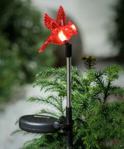 Cheap 🎁 Evergreen Red Cardinal Solar Plant Pick - Set Of 12 🎉 -Outlet Evergreen Shop zu107098057 alt 4 tm1657212782