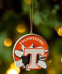 New 🎉 Evergreen Tennessee Volunteers Orange Breakout Bobble Ornament ✨