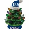 Cheapest 🛒 Evergreen University Of Kansas Green Tree & Santa Hat LED Light-Up Ornament 🥰