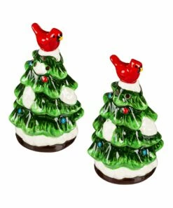 Discount ✔️ Evergreen Red & Green Cardinal Tree Salt & Pepper Shakers 🌟 -Outlet Evergreen Shop zu107139956 alt 3 tm1666963480