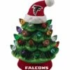 Cheapest 😉 Evergreen Atlanta Falcons Green Tree & Santa Hat LED Light-Up Ornament ✨