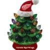Outlet 🤩 Evergreen Detroit Red Wings Green Tree & Santa Hat LED Light-Up Ornament 🧨