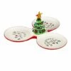 Wholesale 🔔 Evergreen Green & White 🎄 Christmas Tree LED Light-Up Serving Tray 🥰