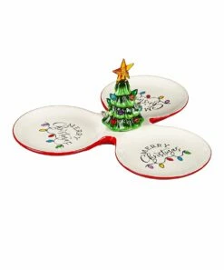 Wholesale 🔔 Evergreen Green & White 🎄 Christmas Tree LED Light-Up Serving Tray 🥰