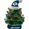 Budget 💯 Evergreen Los Angeles Rams Green Tree & Santa Hat LED Light-Up Ornament ❤️