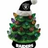 Brand new ⭐ Evergreen Las Vegas Raiders Green Tree & Santa Hat LED Light-Up Ornament 🎁