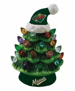 Buy 🥰 Evergreen Minnesota Wild Green Tree & Santa Hat LED Light-Up Ornament 👏