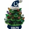 Hot Sale 💯 Evergreen Indianapolis Colts Green Tree & Santa Hat LED Light-Up Ornament ✨