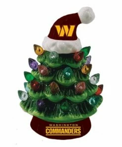 Top 10 😀 Evergreen Washington Commanders Green Tree & Santa Hat LED Light-Up Ornament 😉