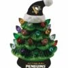 Promo ⭐ Evergreen Pittsburgh Penguins Green Tree & Santa Hat LED Light-Up Ornament 🌟