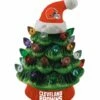Wholesale 🔥 Evergreen Cleveland Browns Green Tree & Santa Hat LED Light-Up Ornament 🎁