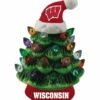 Cheapest ⌛ Evergreen University Of Wisconsin Green Tree & Santa Hat LED Light-Up Ornament 🧨
