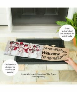 Buy ⌛ Evergreen White & Red Snow Friends Sassafras Doormat Insert ✨ -Outlet Evergreen Shop zu107143800 alt 2 tm1665243894