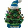 Cheap ⭐ Evergreen Los Angeles Chargers Green Tree & Santa Hat LED Light-Up Ornament ✨