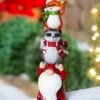 Cheapest 🛒 Evergreen Red & White Holiday Woodland Friends Stacked Figurine 🎉