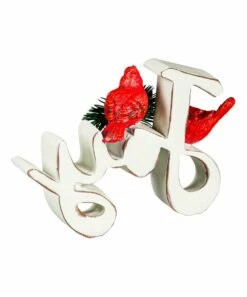 Outlet 🛒 Evergreen White & Red 'Joy' Cardinal-Accent Block ⌛ -Outlet Evergreen Shop zu107149808 alt 2 tm1658516771