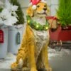 Wholesale 🤩 Evergreen Golden Retriever Santa Hat Garden Statue 🌟