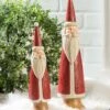 Wholesale ✨ Evergreen Red & White Vintage-Style Santa Statue - Set Of Two 💯